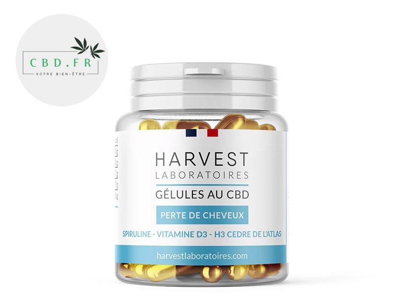 Gélules CBD (1500mg) Spiruline 50% Harvest Laboratoires