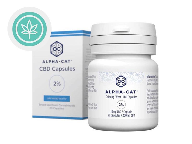 Capsules CBD (200mg) 10% Alpha-Cat