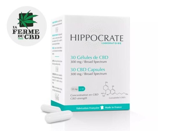 Gélules CBD (300mg) 10% Hippocrate