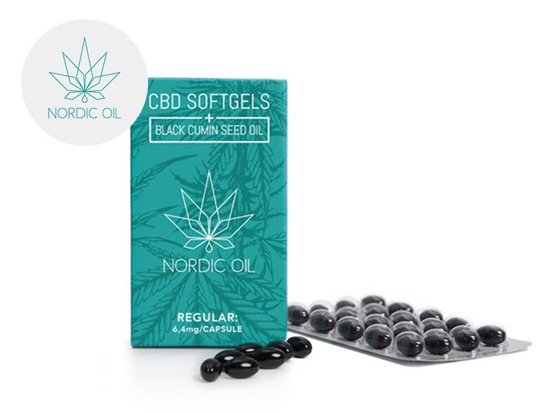 Capsules CBD (384mg) 6% Nordic Oil