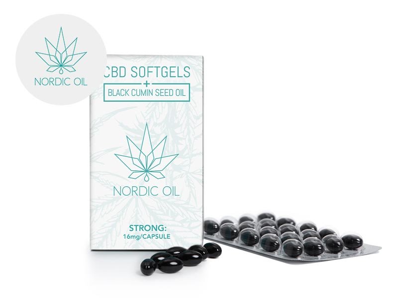 Capsules CBD (960mg) 16% Nordic Oil