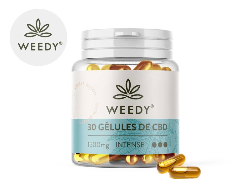 Gélules CBD (1500mg) 50% Weedy