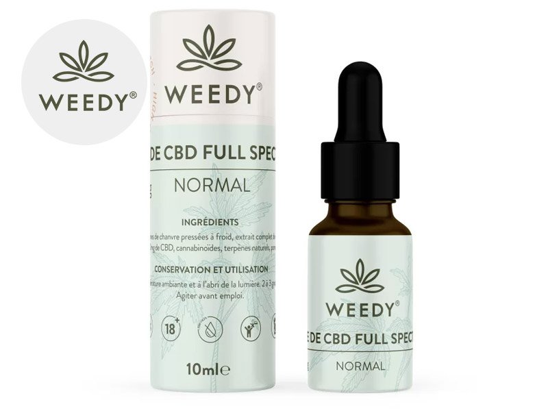 Huile CBD (10% Bio) Weedy 10ml